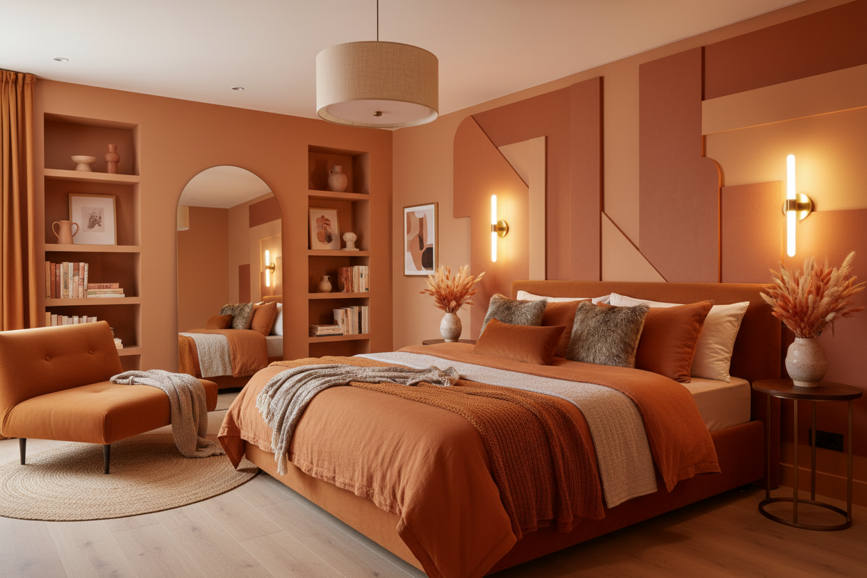 Décoration chambre orange : une ambiance chaleureuse et pleine de caractère