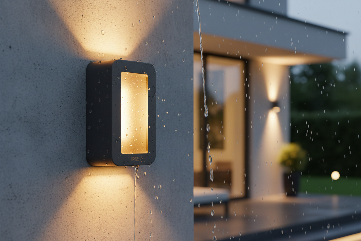 Guide applique murale extérieure IP65 pour façade et terrasse