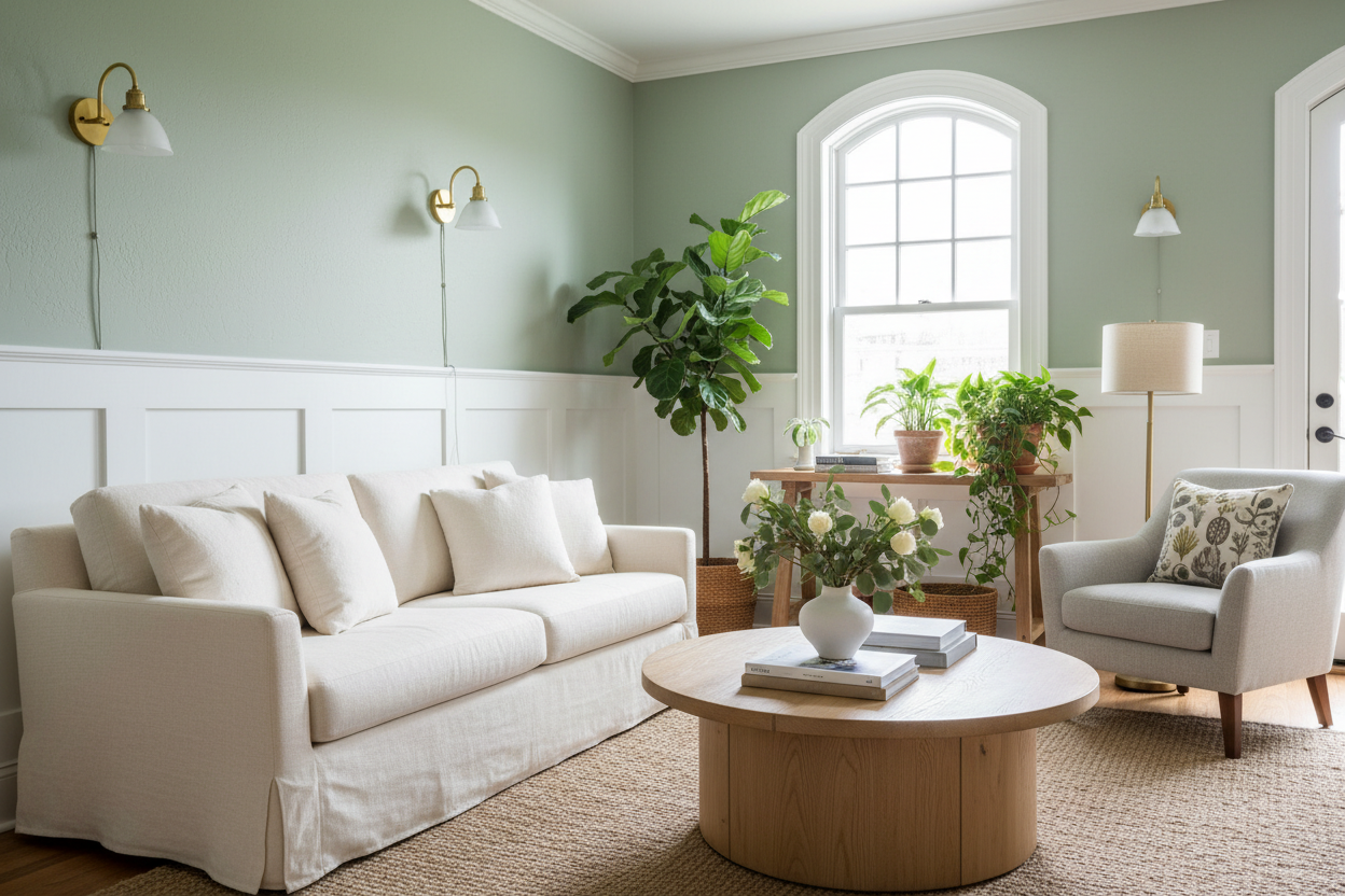 Vert sauge doux : la couleur apaisante qui transforme votre intérieur