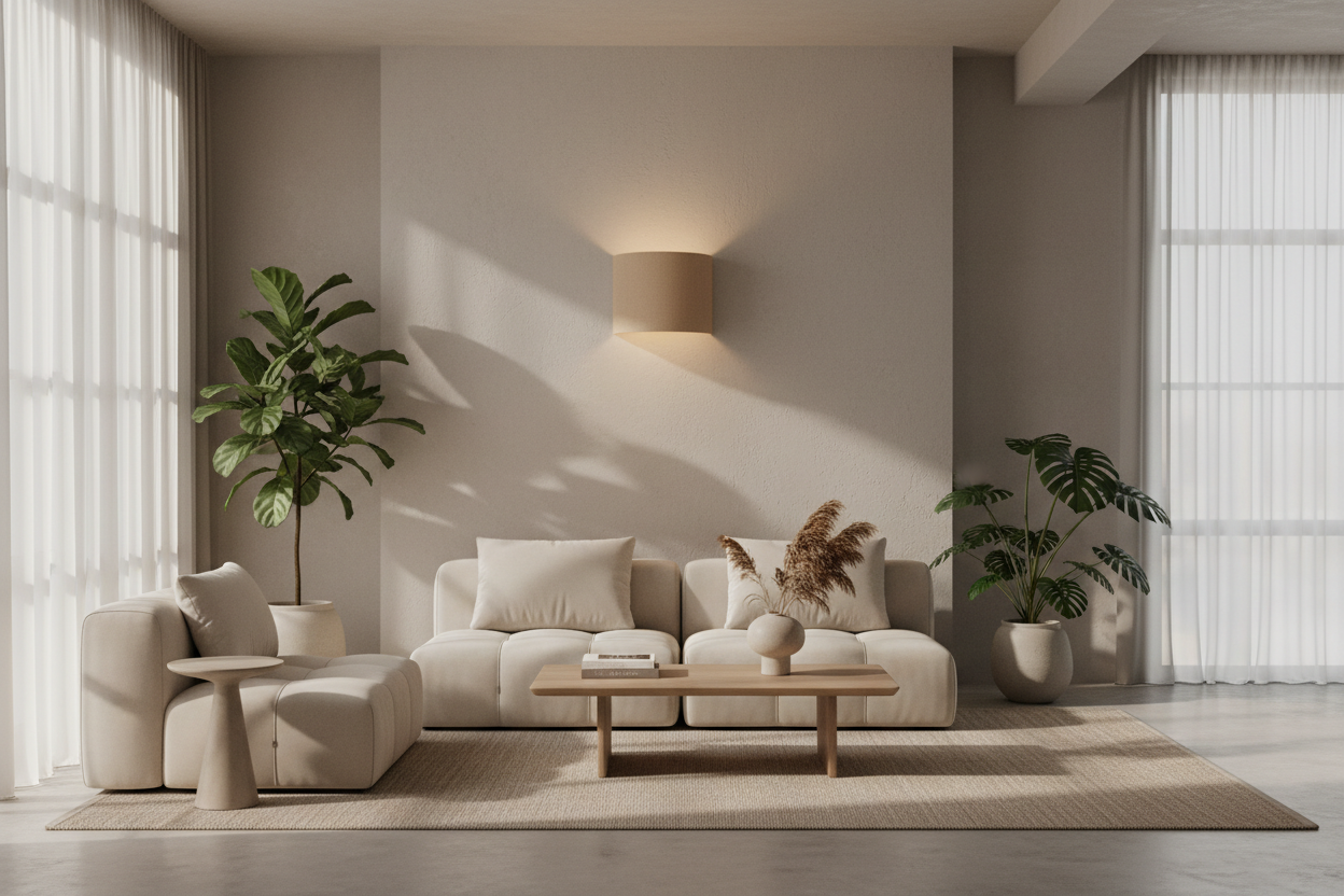 Applique murale beige