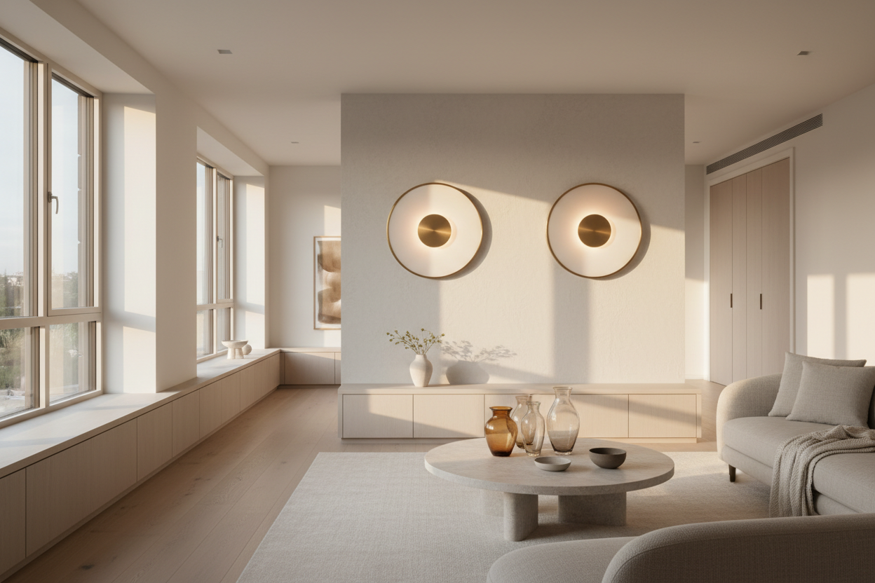 Applique murale ronde