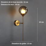 Applique murale boule - Vignette | VAM - Maison Lumière