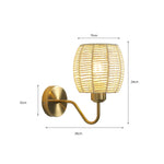 Applique murale cannage osier - Vignette | VAM - Maison Lumière