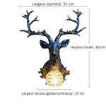 Applique murale cerf - Vignette | VAM - Maison Lumière