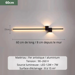 Applique murale horizontale - Vignette | VAM - Maison Lumière