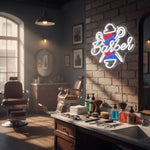 Applique murale néon barber - Vignette | VAM - Maison Lumière