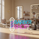 Applique murale néon barber - Vignette | VAM - Maison Lumière