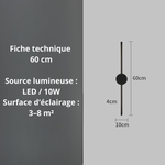 Applique murale noire - Vignette | VAM - Maison Lumière