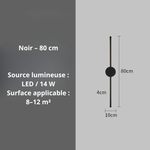 Applique murale noire - Vignette | VAM - Maison Lumière