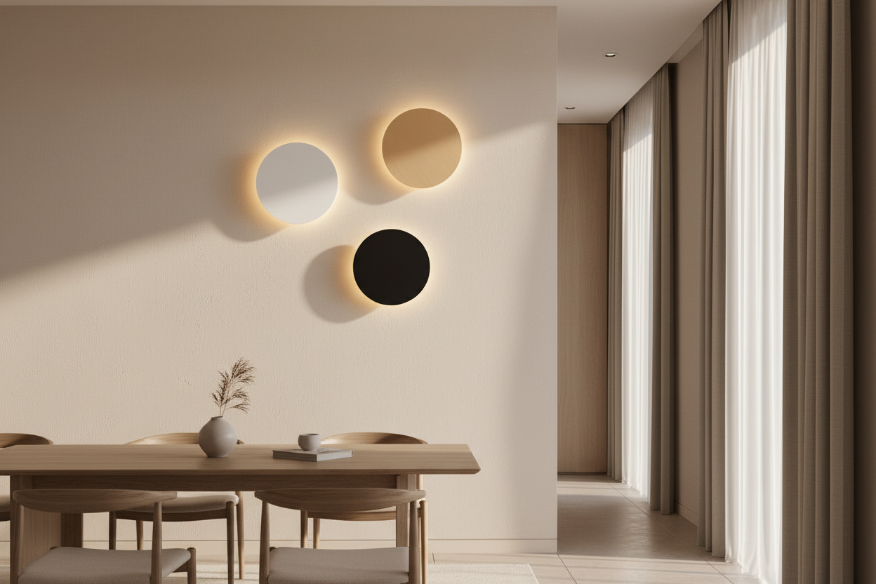 Appliquemuraleplateornoirblanc