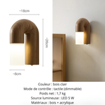 Appliques murales en bois - Vignette | VAM - Maison Lumière