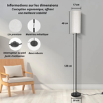 Lampe sur pied pour salon - Vignette | VAM - Maison Lumière