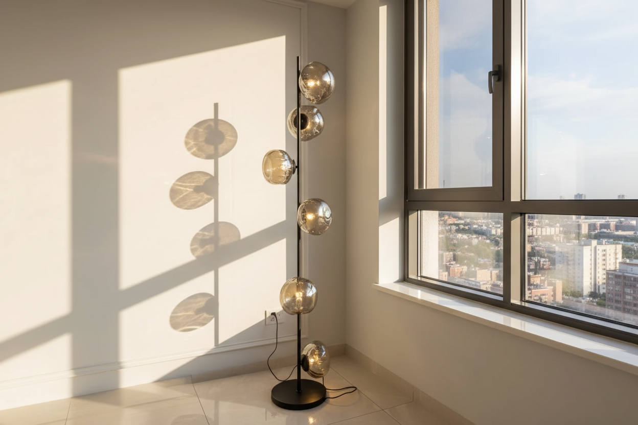 Lampe sur pied salon de jour