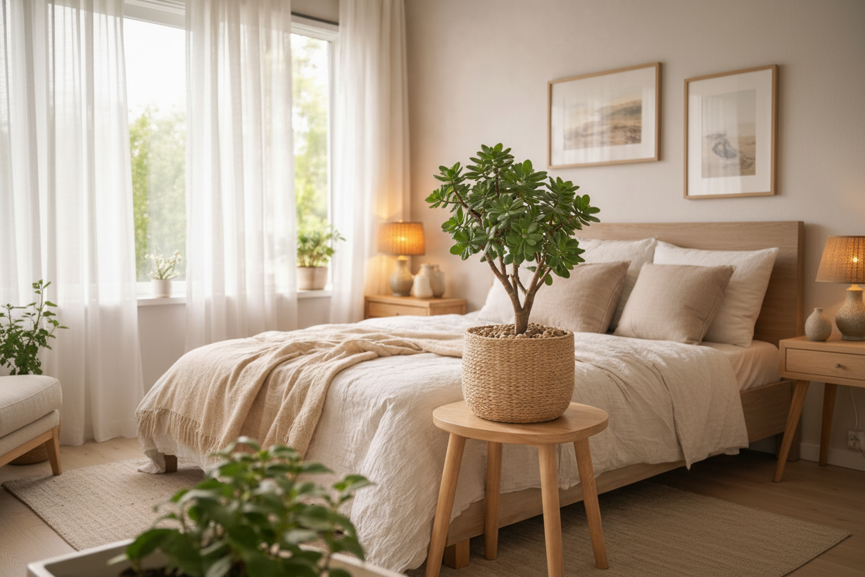 Abre de jade dans une chambre