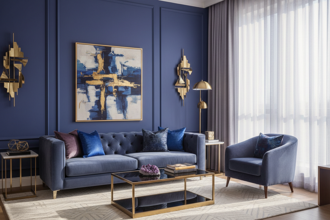 Bleu violet : la couleur audacieuse qui sublime votre intérieur