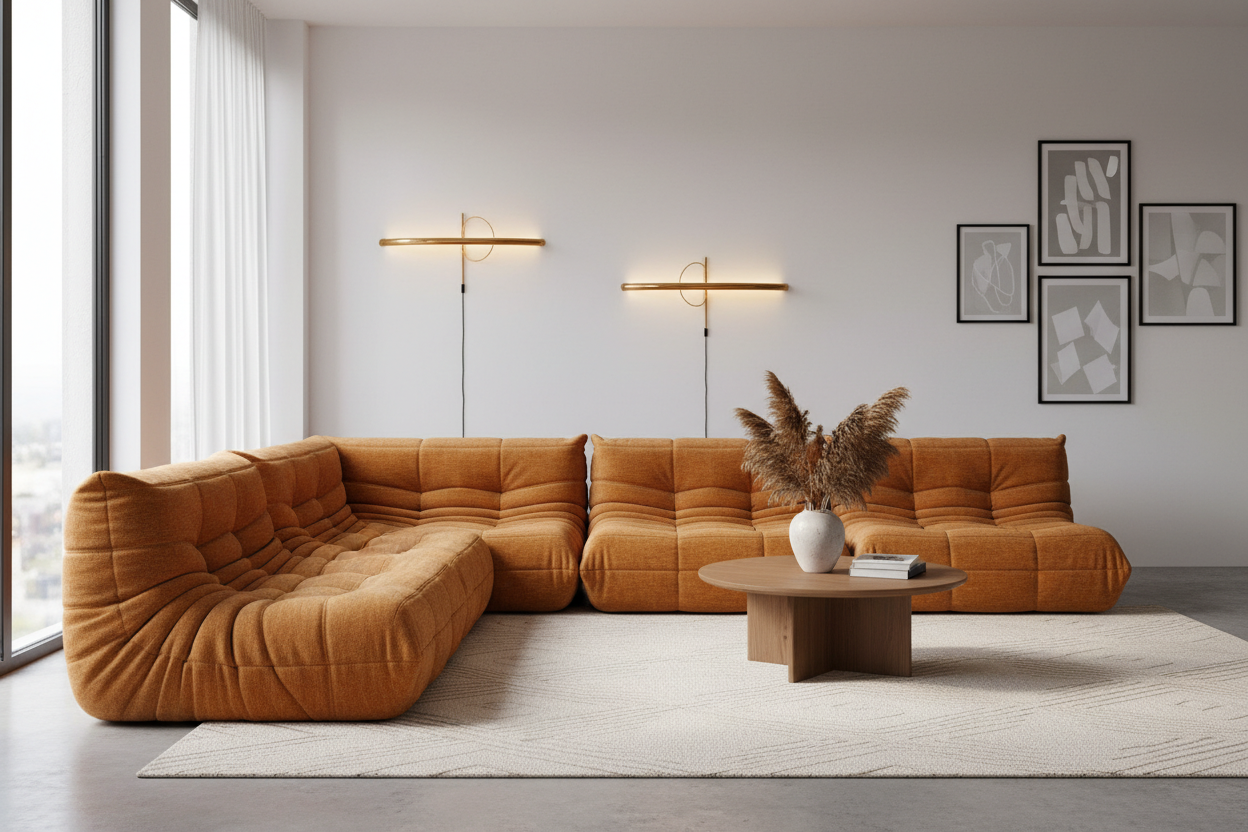 Canapé style Togo : l’icône du confort au design intemporel
