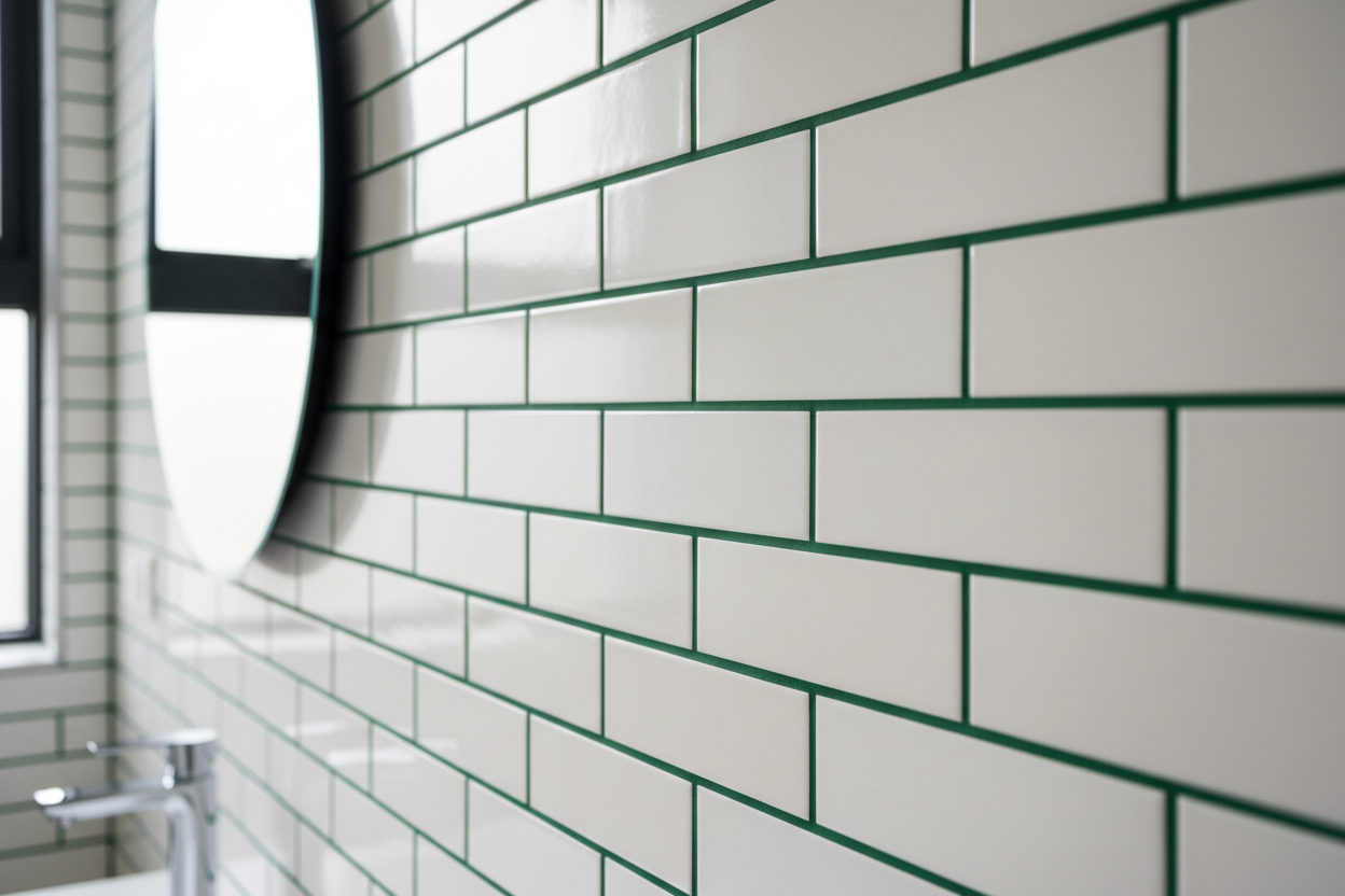 Joint carrelage vert : une touche de couleur qui transforme l’espace