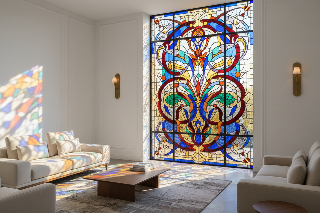 Vitraux déco : l’art de sublimer la lumière dans votre intérieur