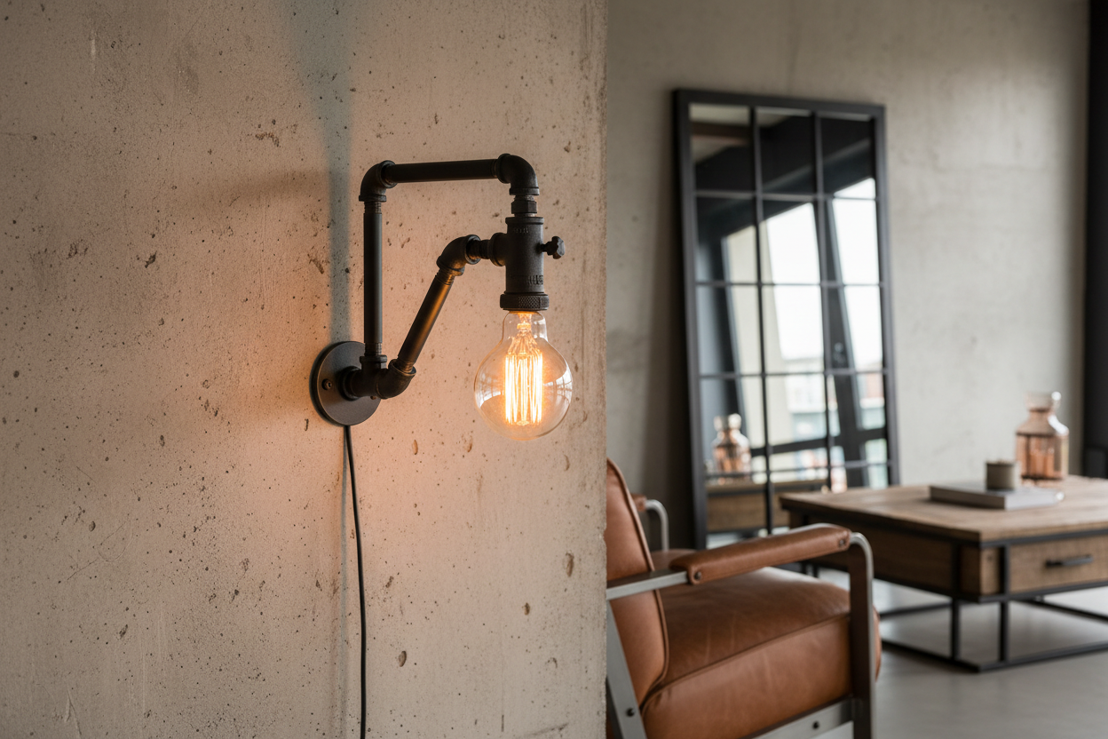 Applique murale industrielle