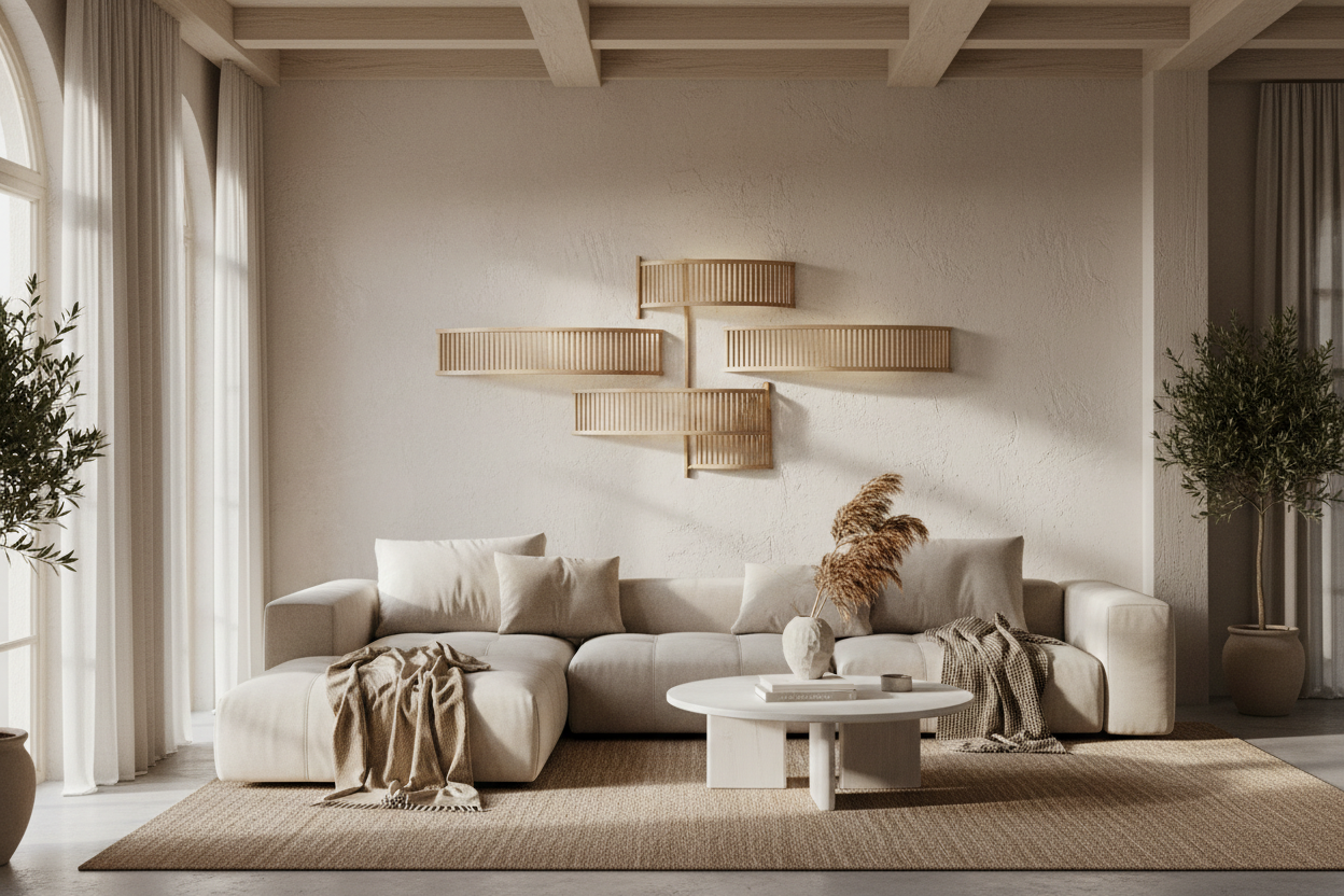 Applique murale bambou