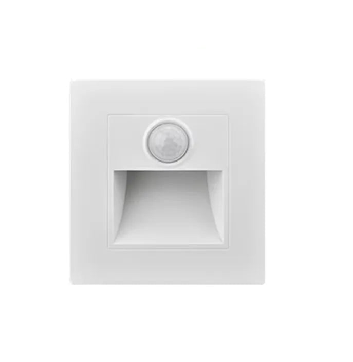 Applique encastrable murale blanc avec capteur