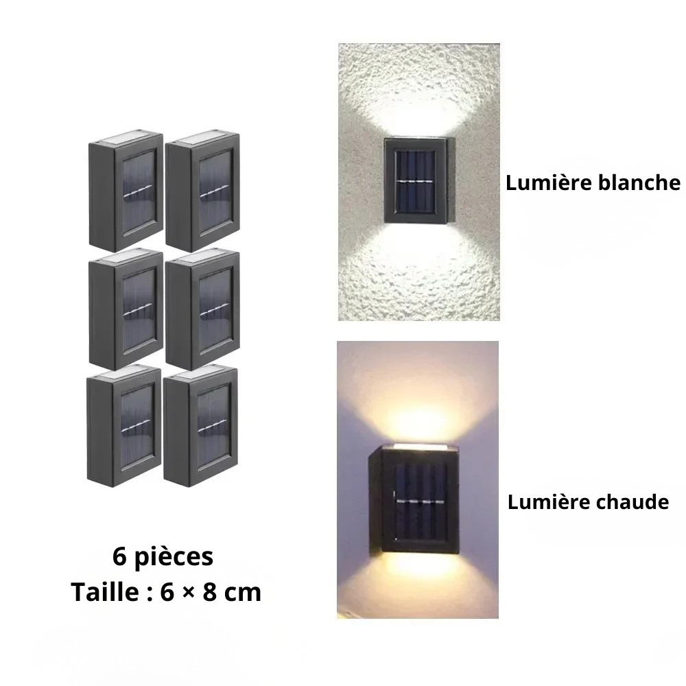Applique extérieure murale LED 6 PIÈCES