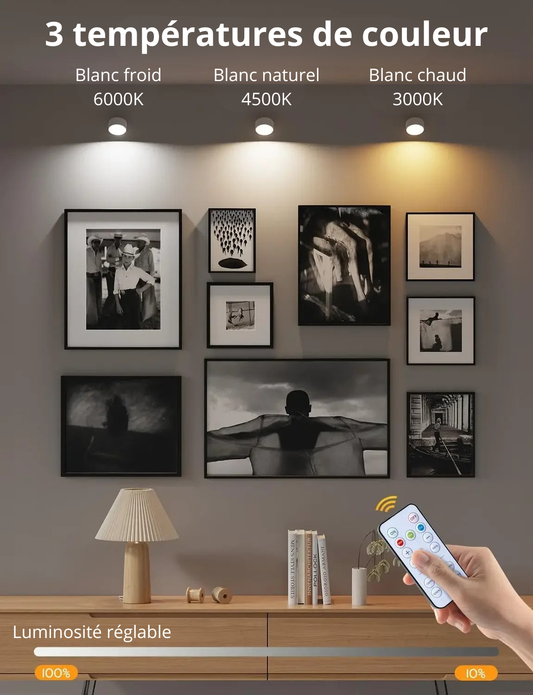 Applique murale 2 spots orientables dimmable