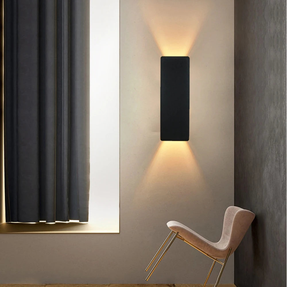 Applique murale LED noir