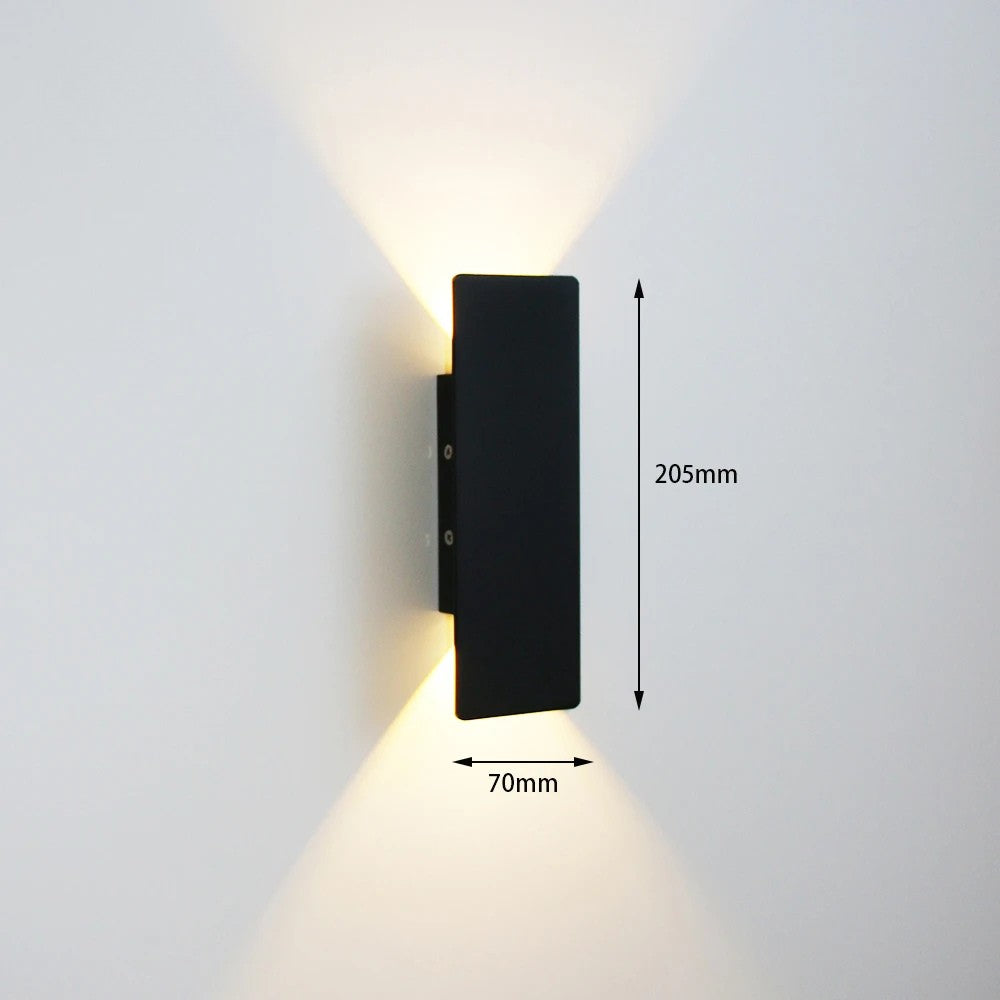 Applique murale LED noir 6W