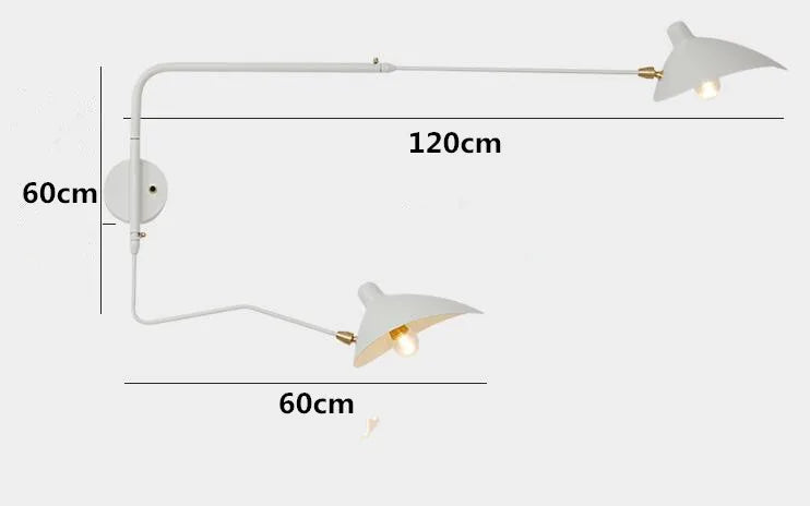 Applique murale ajustable 120 cm