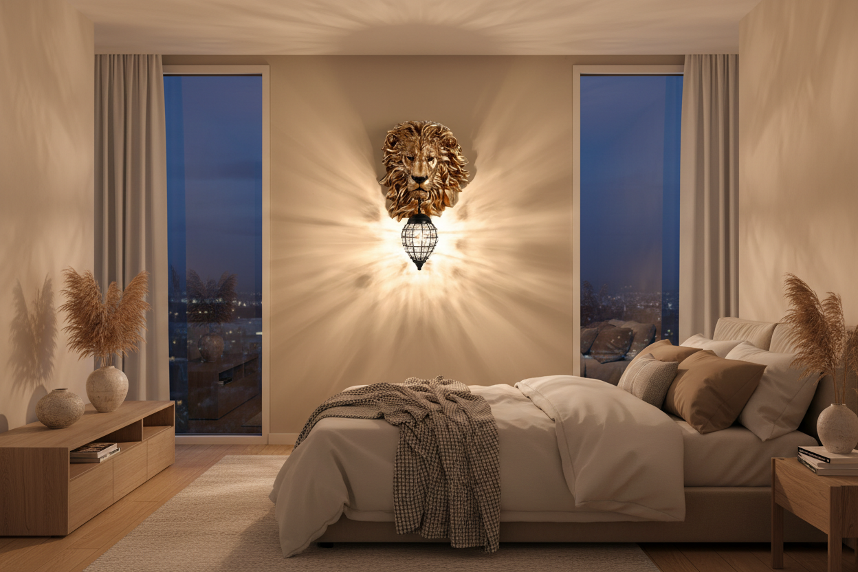 Applique murale animaux or chambre