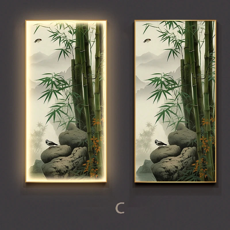 Applique murale bambou C