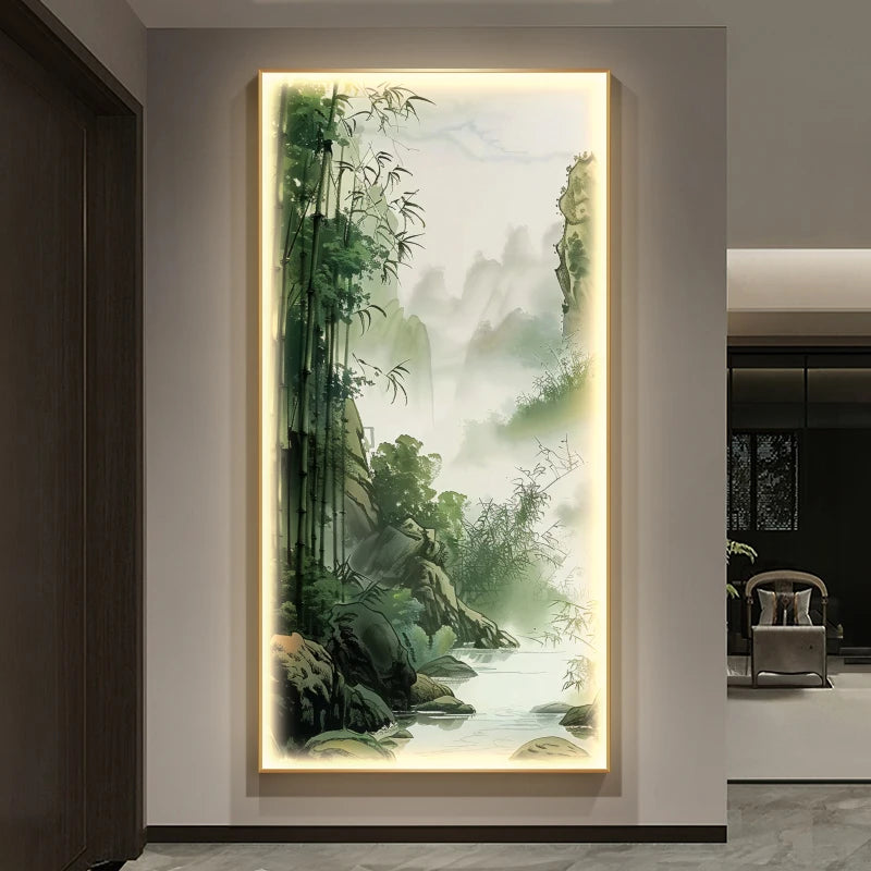 Applique murale bambou salon