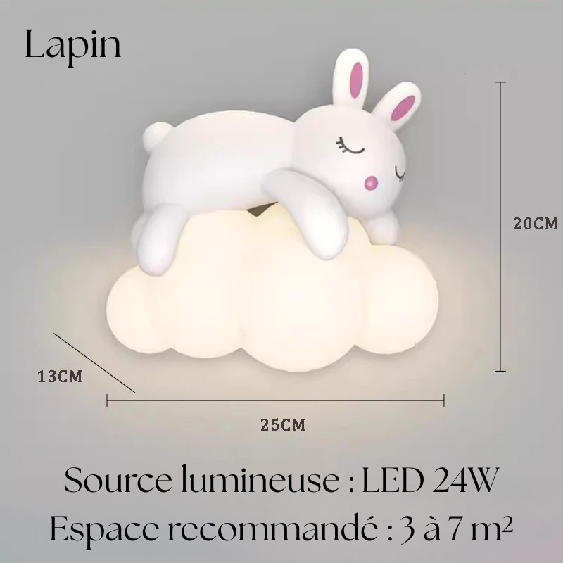 Applique murale bébé Lapin