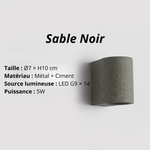 Applique murale béton - Vignette | VAM - Maison Lumière