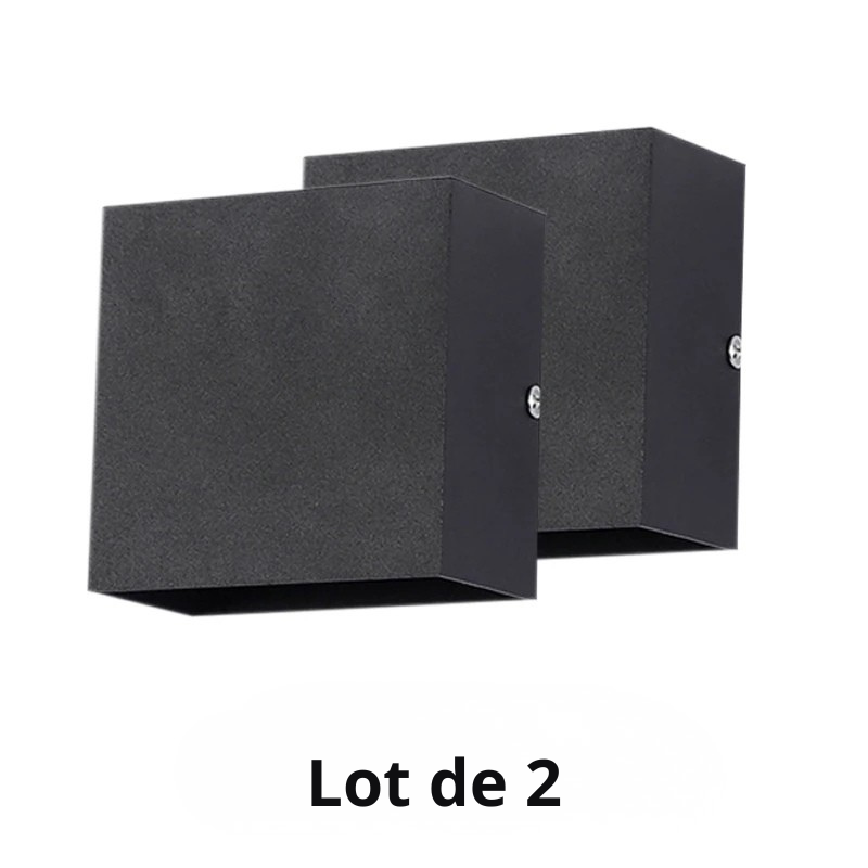 Applique murale blanche lot de 2