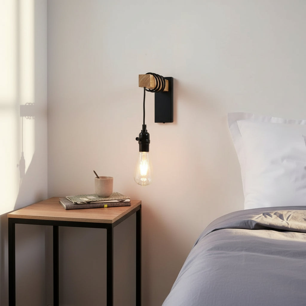 Applique murale bois flotté chambre