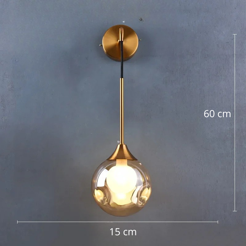 Applique murale boule Ambre A