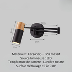 Applique murale bras articulé - Vignette | VAM - Maison Lumière