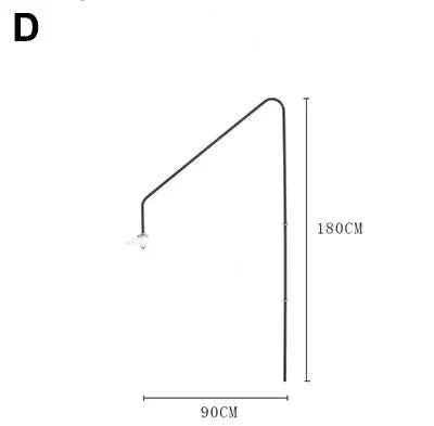 Applique murale bras long D