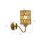 Applique murale cannage osier - Vignette | VAM - Maison Lumière