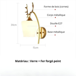 Applique murale cerf - Vignette | VAM - Maison Lumière
