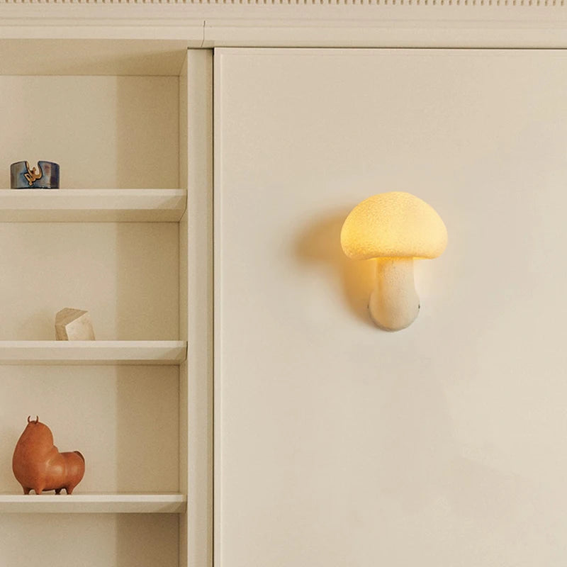 Applique murale champignon