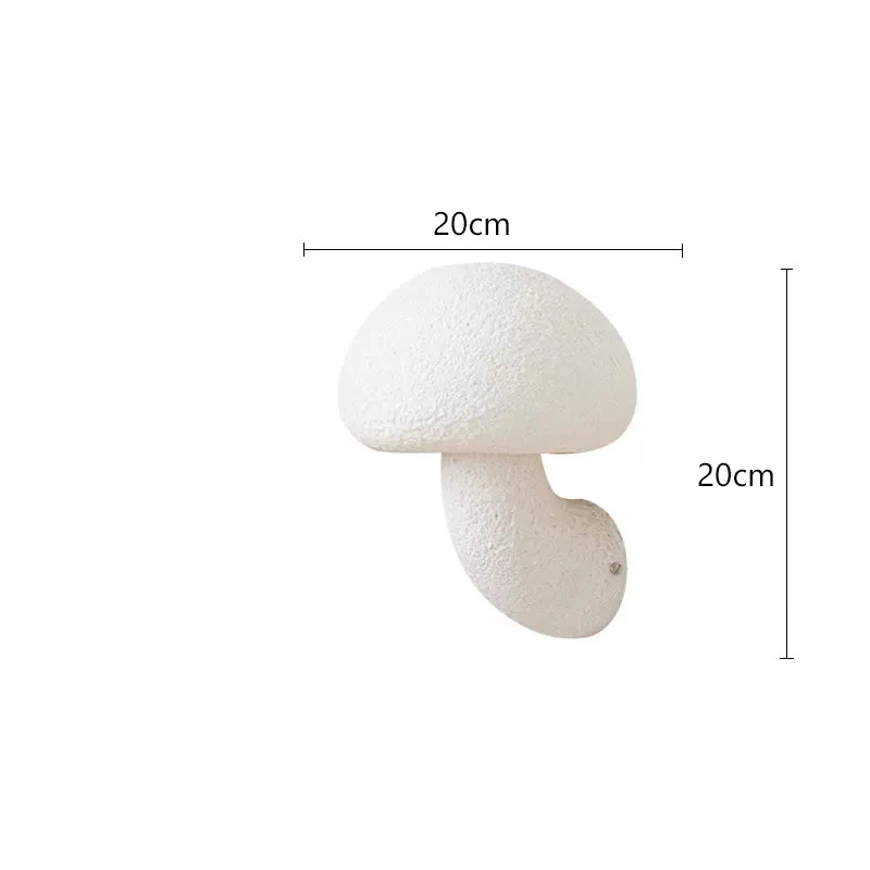 Applique murale champignon blanc