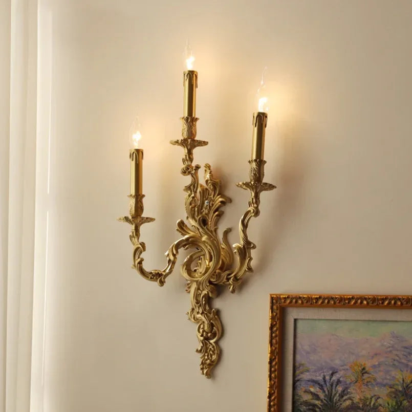 Applique murale chandelier 3 Bougies