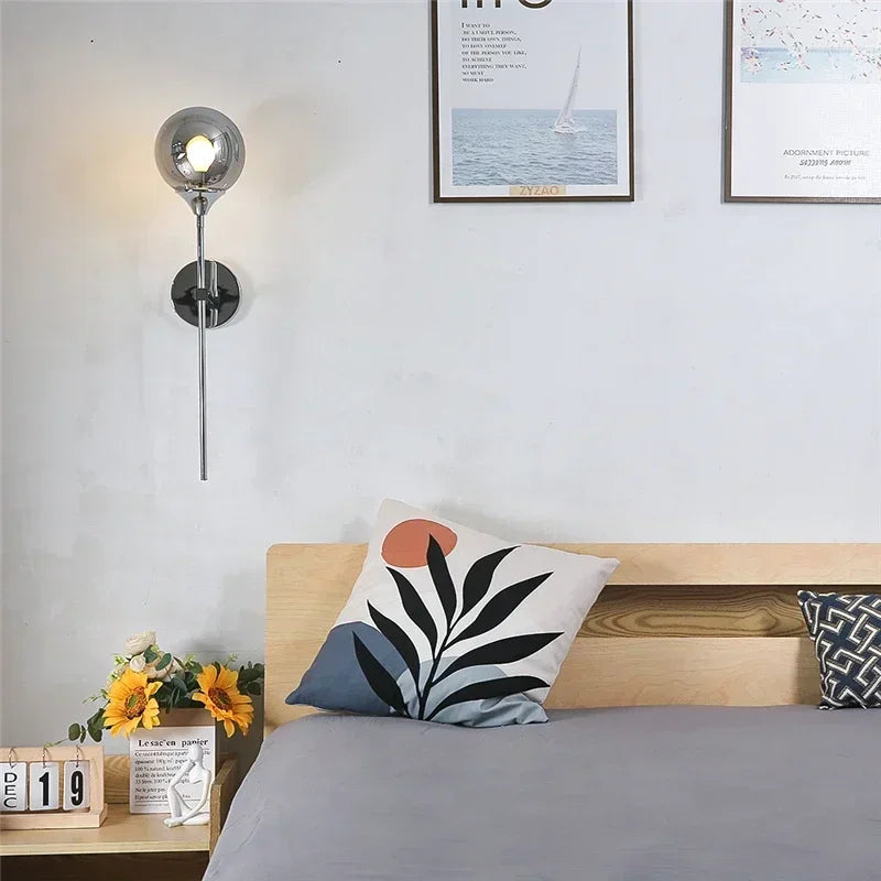 Applique murale chrome chambre