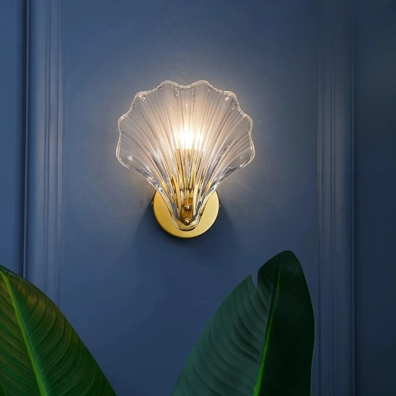 Applique murale coquillage Lumière claire / Transparent