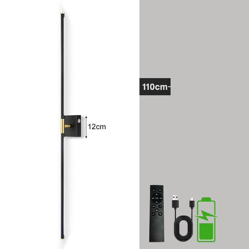 Applique murale dimmable Noir or