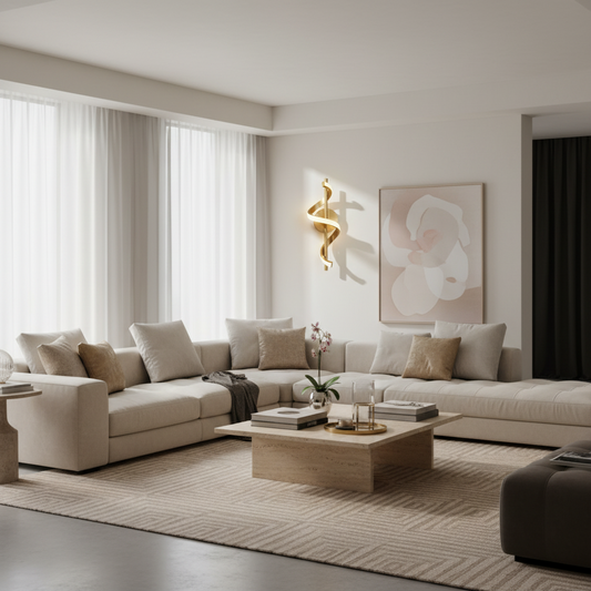 Applique murale doré salon