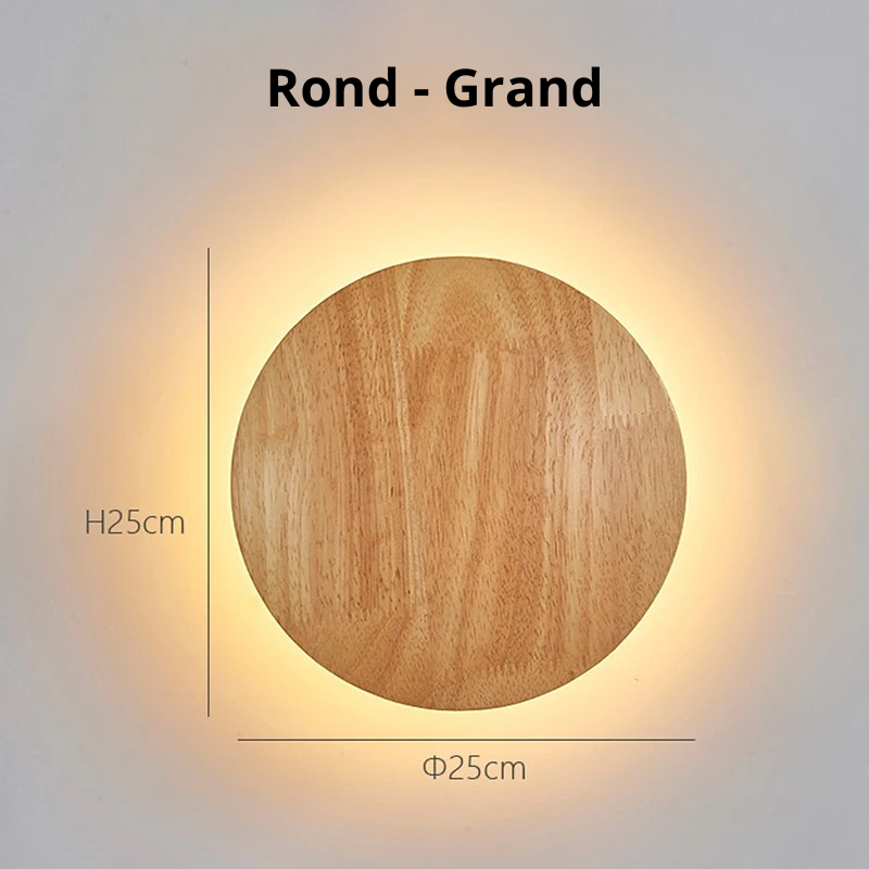 Applique murale en bois Rond Grand